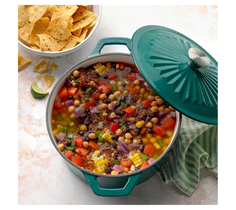 Taste of Home 5-Qt Enameled Cast Iron Dutch Oven with Lid — View 5