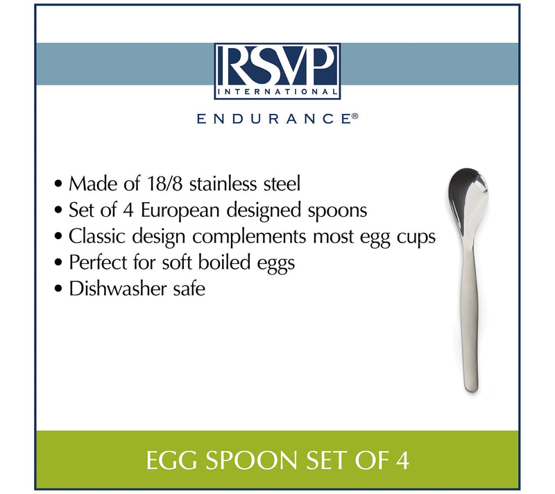 RSVP Set of 4 Egg Spoons — View 9