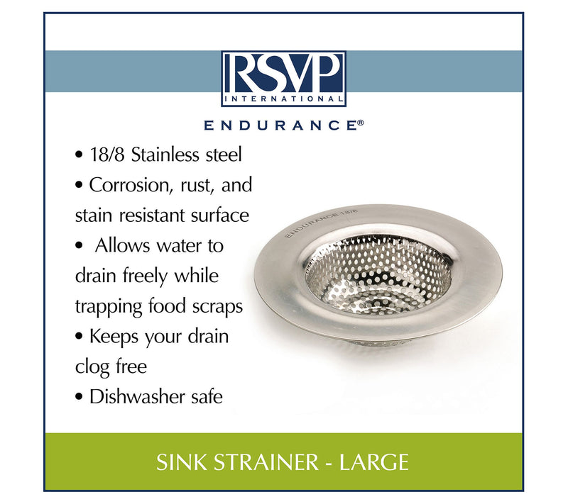 RSVP Large Stainless Steel Sink Strainer — View 9