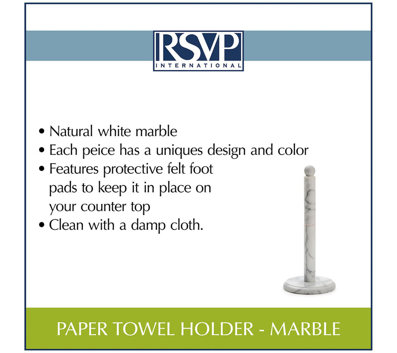 RSVP Marble Paper Towel Holder — View 6