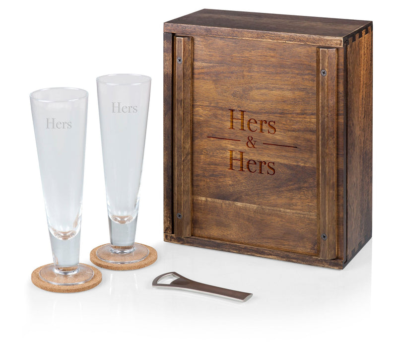 Legacy Hers/Hers Pilsner Beer Glass Gift Set — View 3