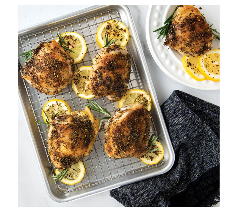 Nordic Ware Naturals Quarter Sheet w/ Oven-SafeGrid — View 5