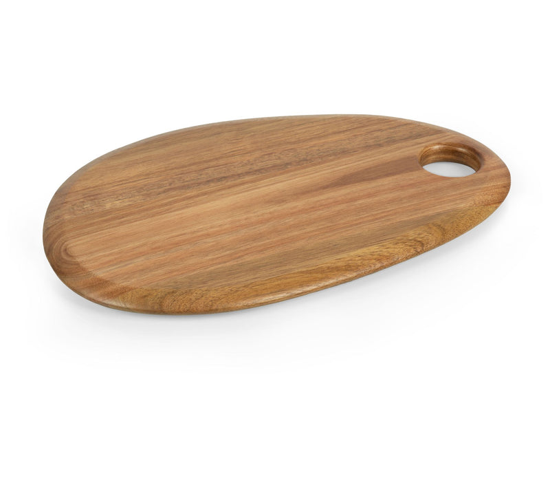 Toscana Pebble Shaped 15" x 10" Acacia Servingrd — View 3