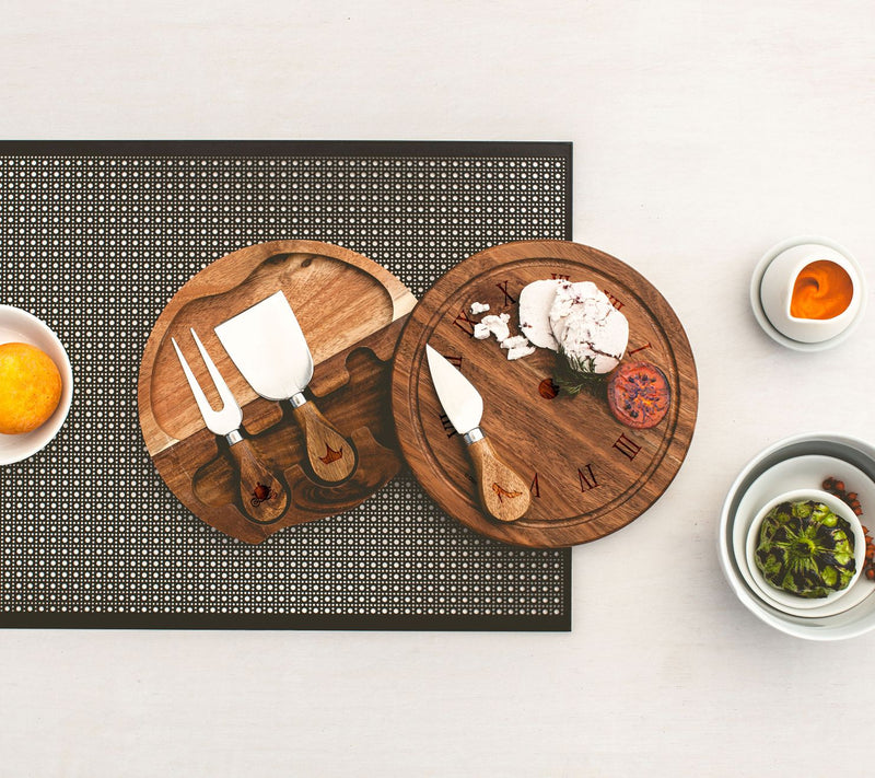 Toscana Cinderella Acacia Cheese Cutting Board & Tools Set — View 5