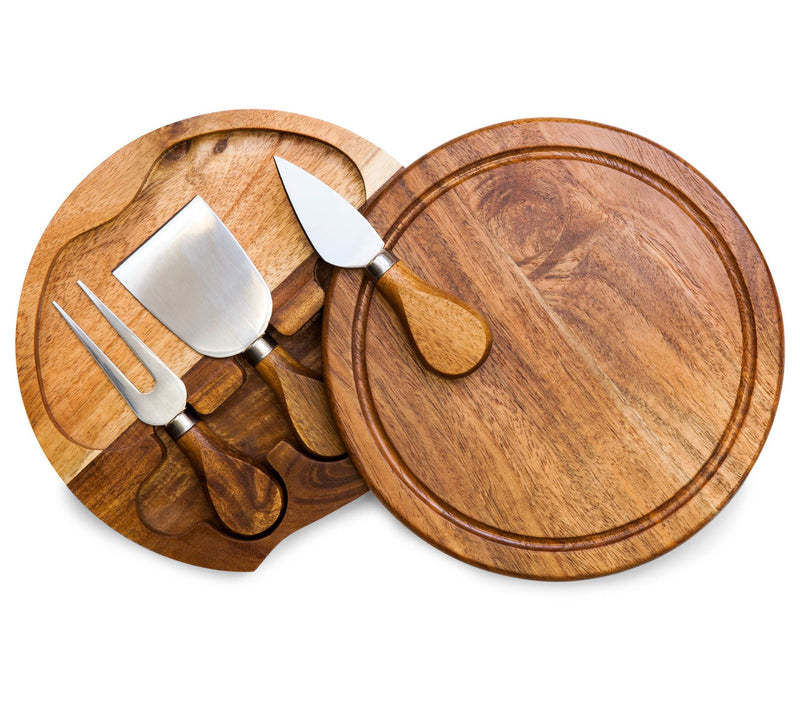 Toscana Acacia Cheese Cutting Board & Tools Set — Main view
