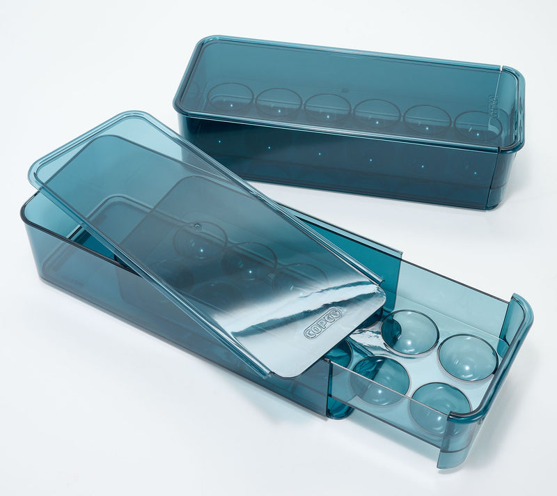 Copco Set of 2 Stackable Egg Storage Drawers — View 3