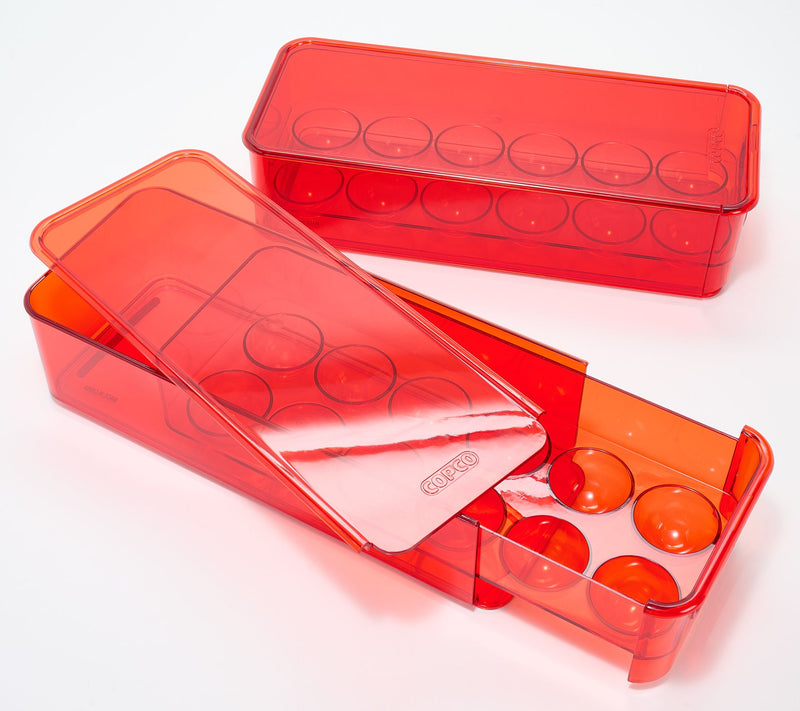 Copco Set of 2 Stackable Egg Storage Drawers — View 7