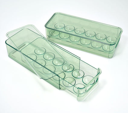 Copco Set of 2 Stackable Egg Storage Drawers
