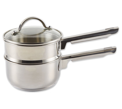 RSVP Stainless Steel Induction 1 Quart Double Biler
