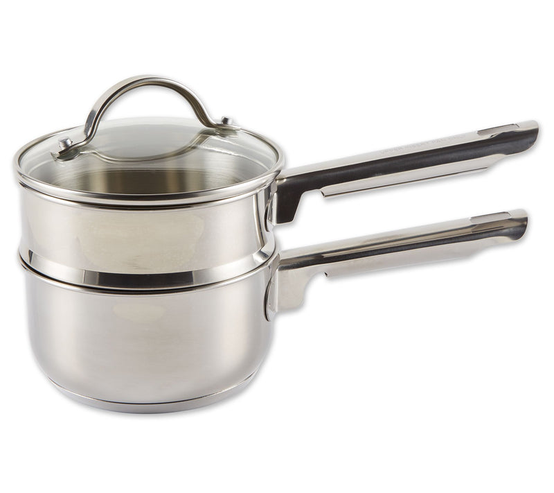 RSVP Stainless Steel Induction 1 Quart Double Biler — Main view