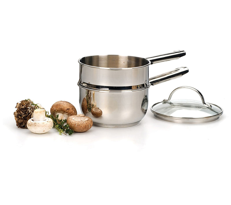 RSVP Stainless Steel Induction 1 Quart Double Biler — View 5