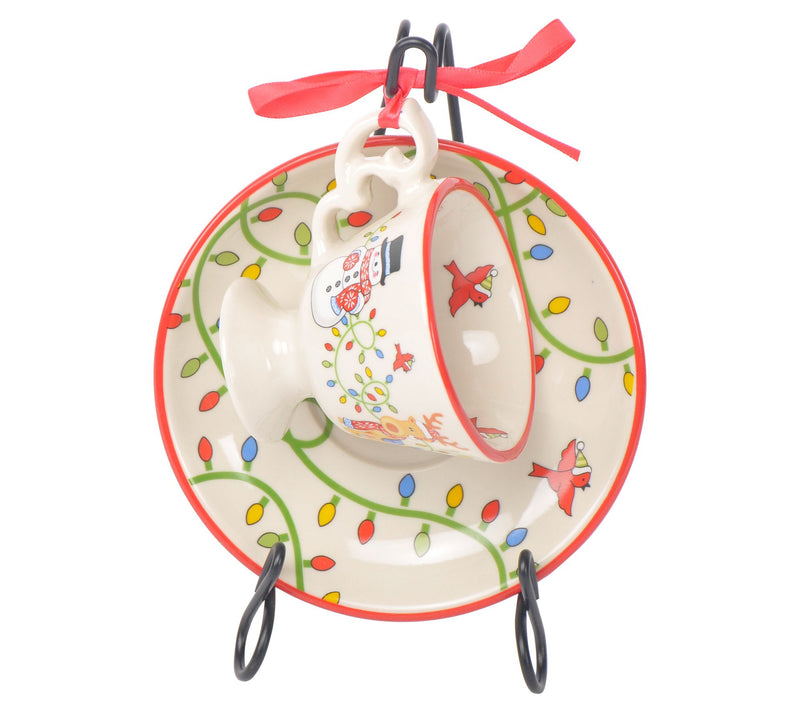 Temp-tations Holiday Mug and Saucer Collectible Set — View 7