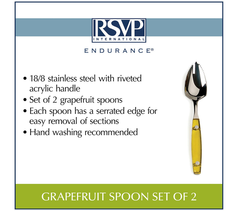RSVP Set of 2 Grapefruits Spoons — View 6