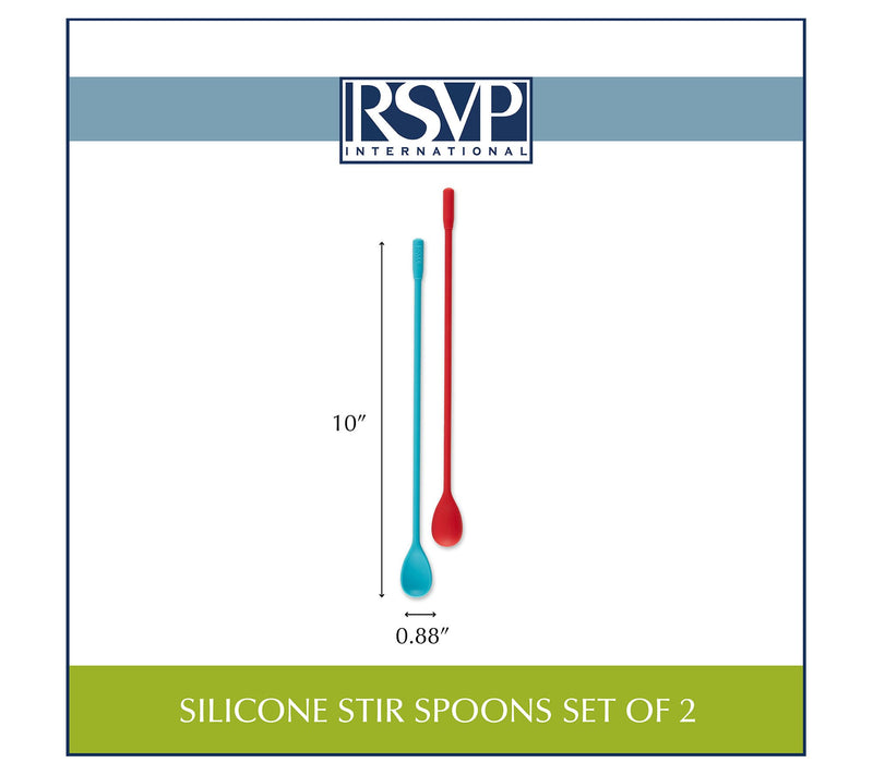 RSVP Set of Two 10" Silicone Stir Spoons — View 10