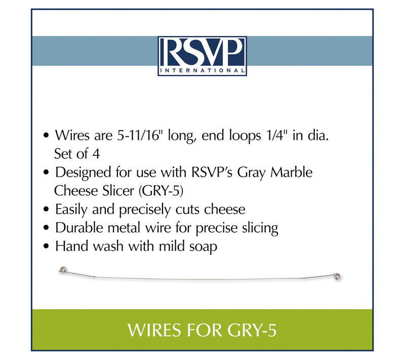 RSVP Set of 4 Replacement Wires for Cheese Slicer — View 8