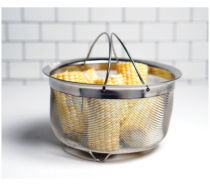 RSVP Endurance 3-Qt Mesh Basket with Folding Hadles — View 8