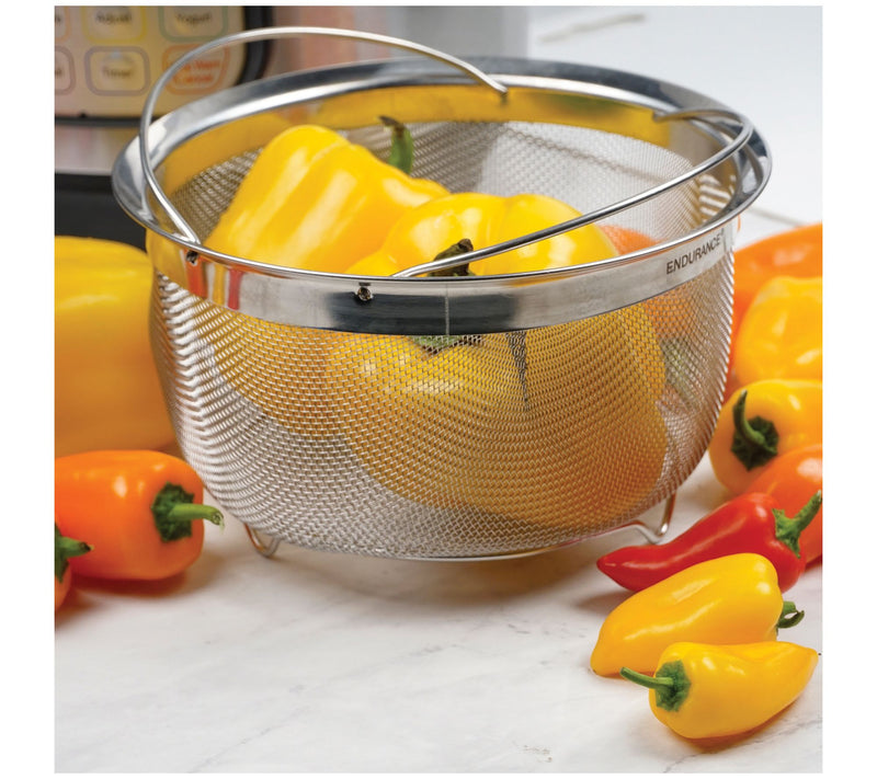 RSVP Endurance 3-Qt Mesh Basket with Folding Hadles — View 10
