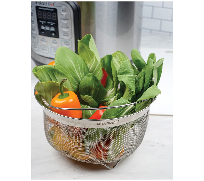 RSVP Endurance 3-Qt Mesh Basket with Folding Hadles — View 9
