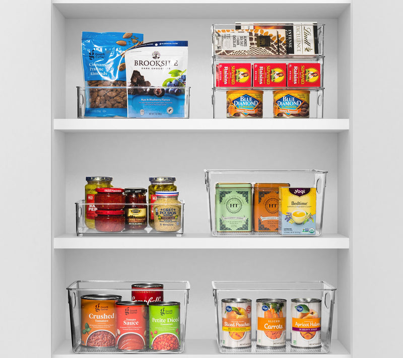 Sorbus Set of 10 Clear Organizer Bins — View 5