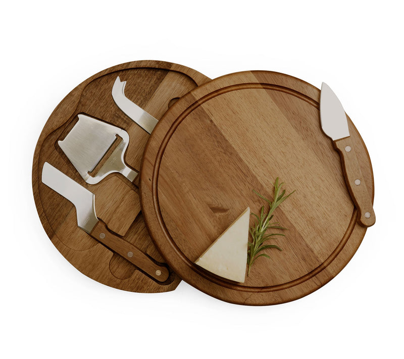 Toscana Monogram Circo Acacia Cheese Cutting Bord & Tools Set — View 57