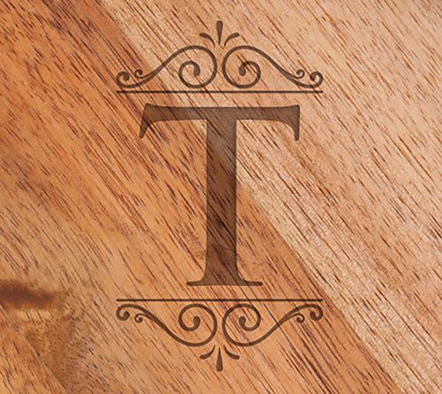 Toscana Monogram Circo Acacia Cheese Cutting Bord & Tools Set — View 40