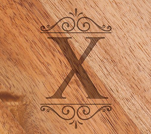 Toscana Monogram Circo Acacia Cheese Cutting Bord & Tools Set — View 48