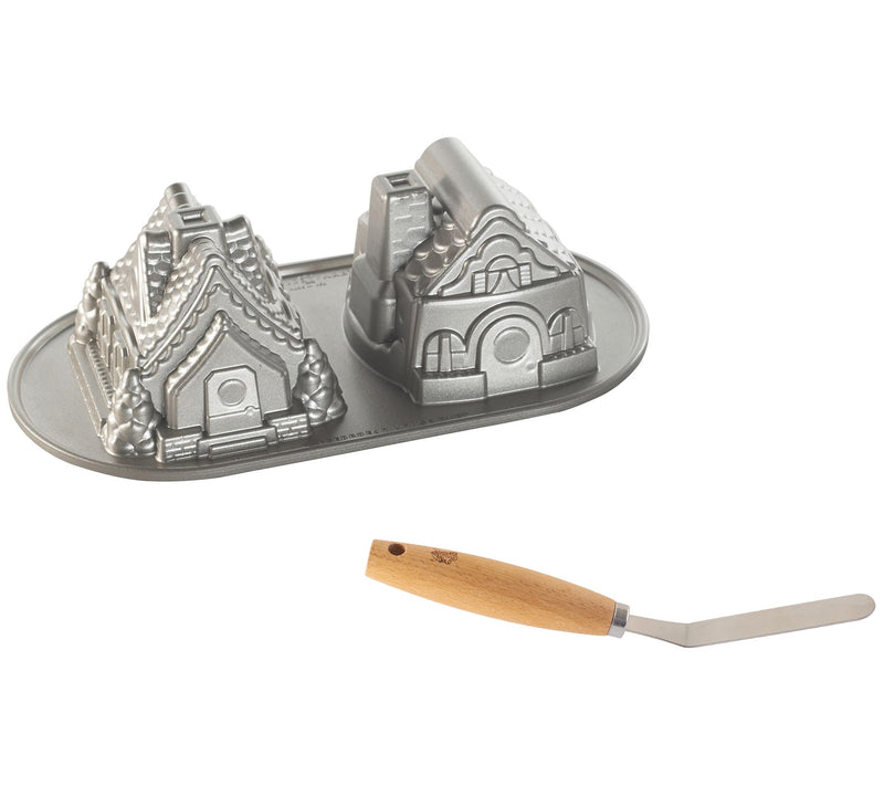 Nordic Ware Gingerbread House Duet Pan & OffsetSpatula Set — Main view