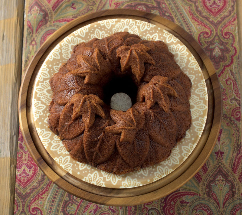 Nordic Ware Harvest Leaves Bundt Pan & Bundt Cae Keeper — View 6