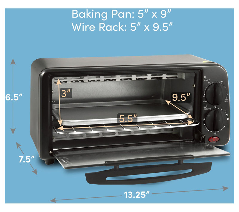 Elite Gourmet 2-Slice Toaster Oven with Timer — View 5