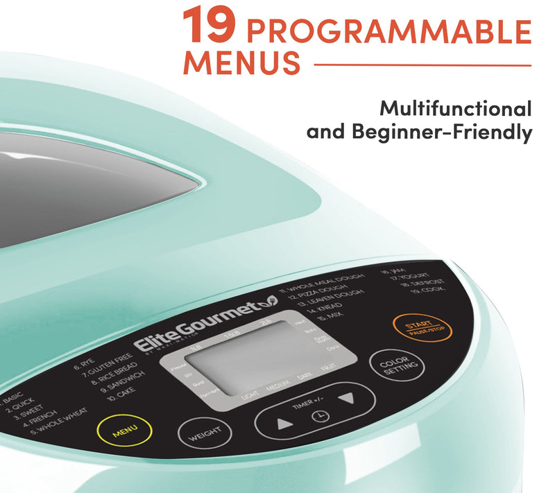 Elite Gourmet 2-Lb Programmable Bread Machine Maker — View 7