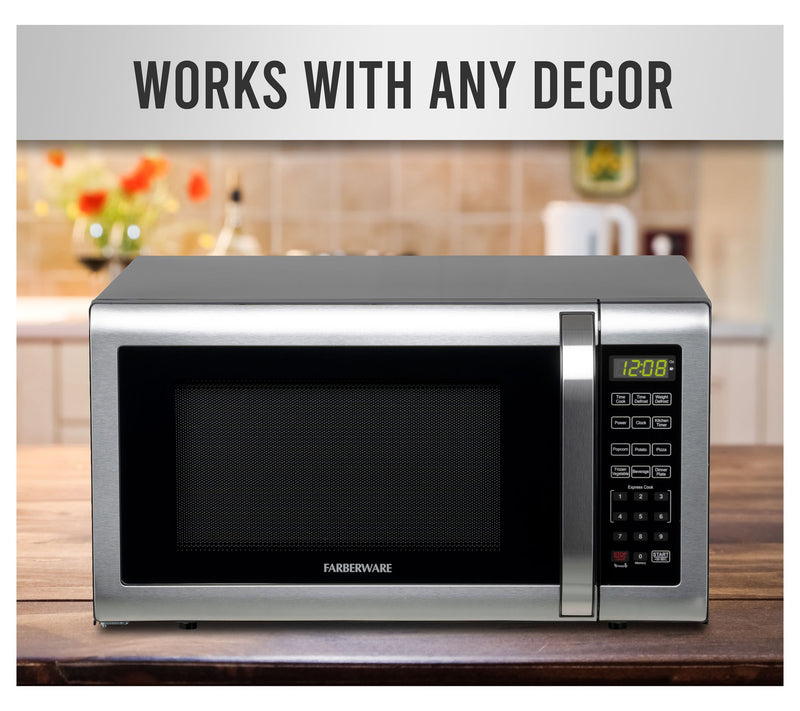 Farberware 1.6 Cu. Ft. Stainless Steel Microwave Oven — View 10