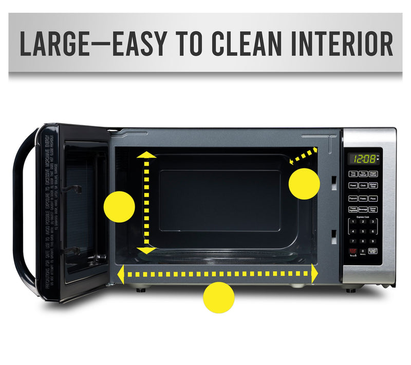 Farberware 1.6 Cu. Ft. Stainless Steel Microwave Oven — View 5