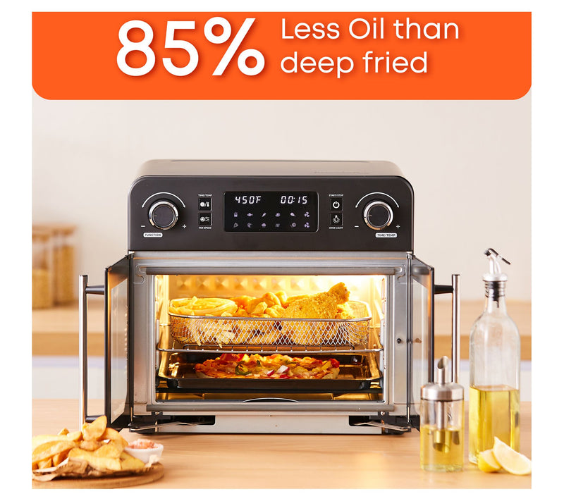 Elite Gourmet Programmable 23-Liter French DoorAir Fryer Oven — View 5