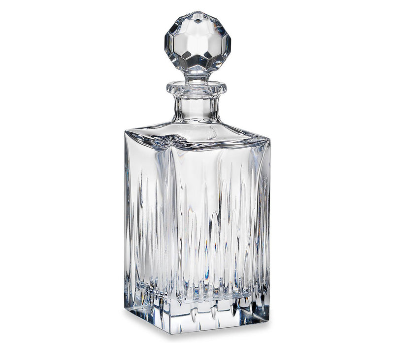 Reed and Barton Soho Crystal 26-oz Square Decanter — Main view