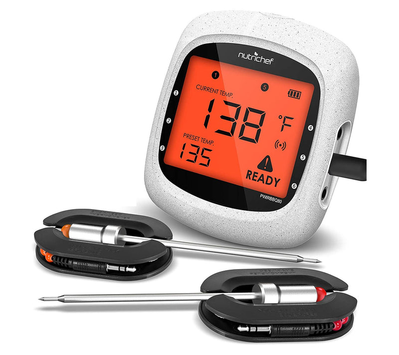 Nutrichef Bluetooth Wireless BBQ Digital Thermo meter — View 3