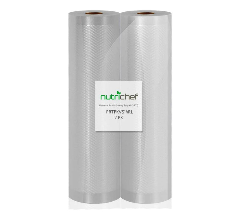 Nutrichef 2 Pack (100ft.) Universal Air Vacuum Sealer Bags — Main view