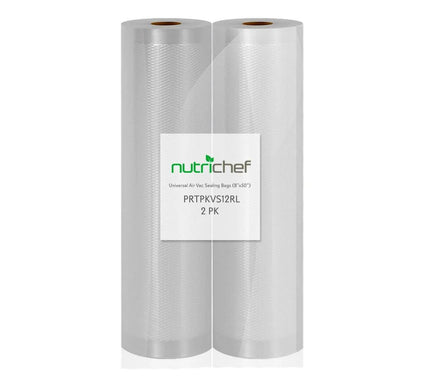 Nutrichef S/2 8"x50" (100ft) Universal VacuumSealer Bags
