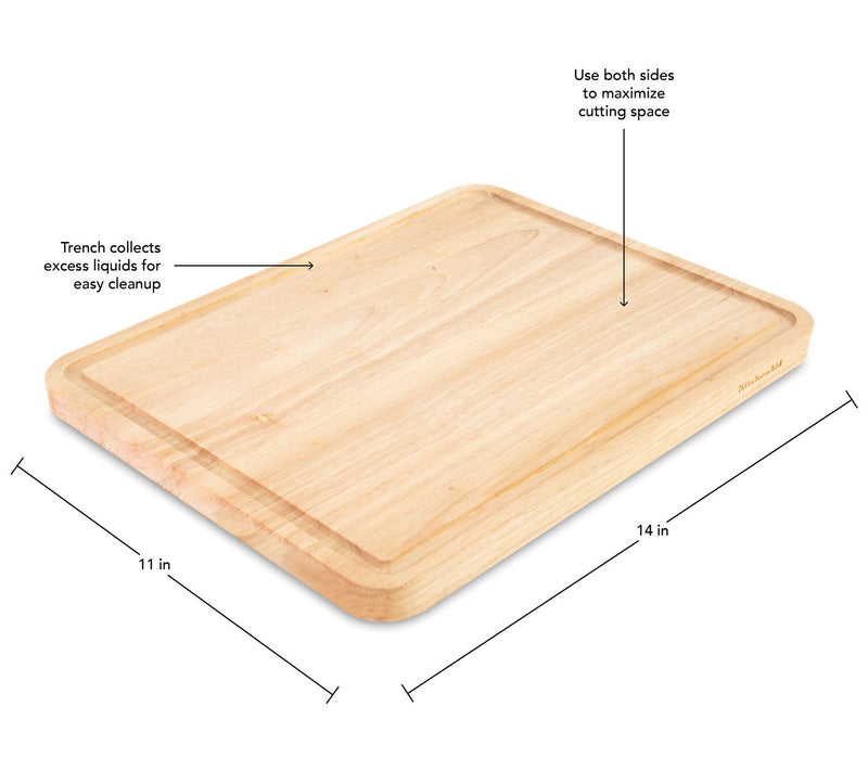 KitchenAid Classic 11" x 14" Rubberwood CuttingBoard — View 5