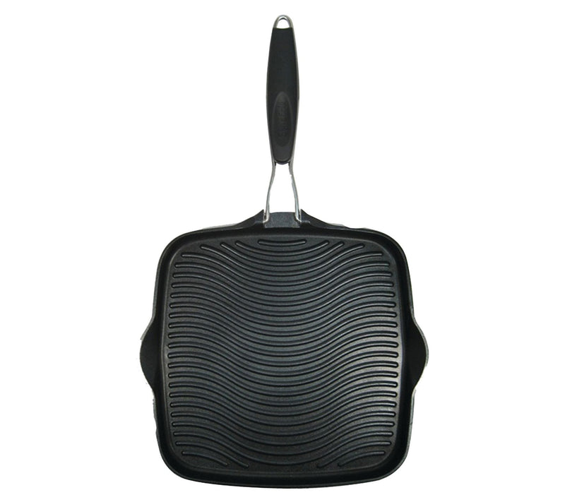 Starfrit 10" x 10" Grill Pan with Foldable Handle — View 3