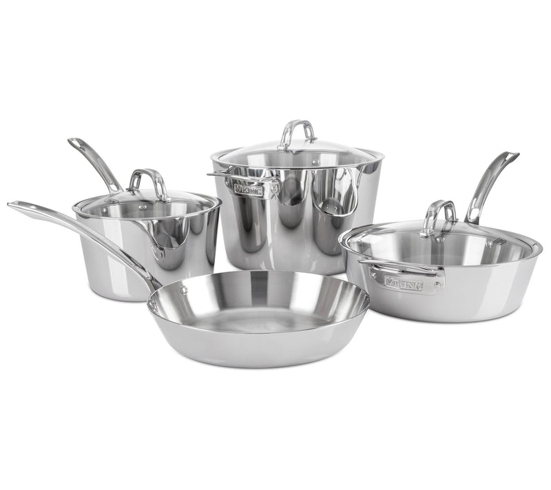 Viking Contemporary 7-Piece Stainless Steel Cooware Set — View 3