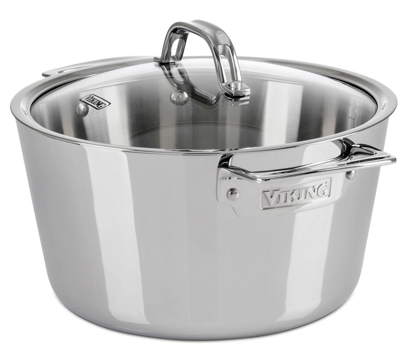 Viking Contemporary 10-Piece Stainless Steel Cokware Set — View 7