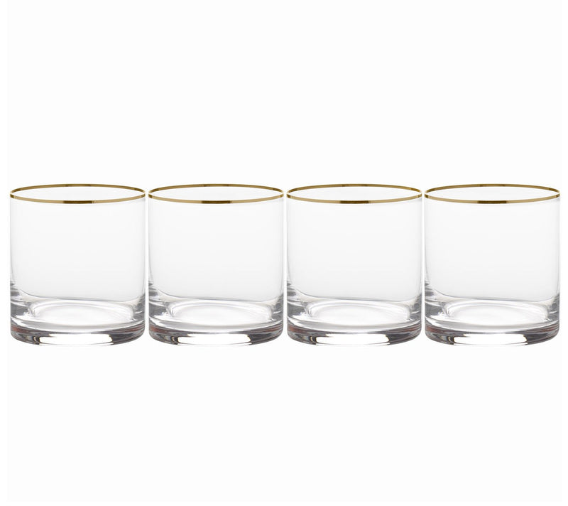 Mikasa Julie Gold Set of 4 Double-Old FashionedGlasses — Main view