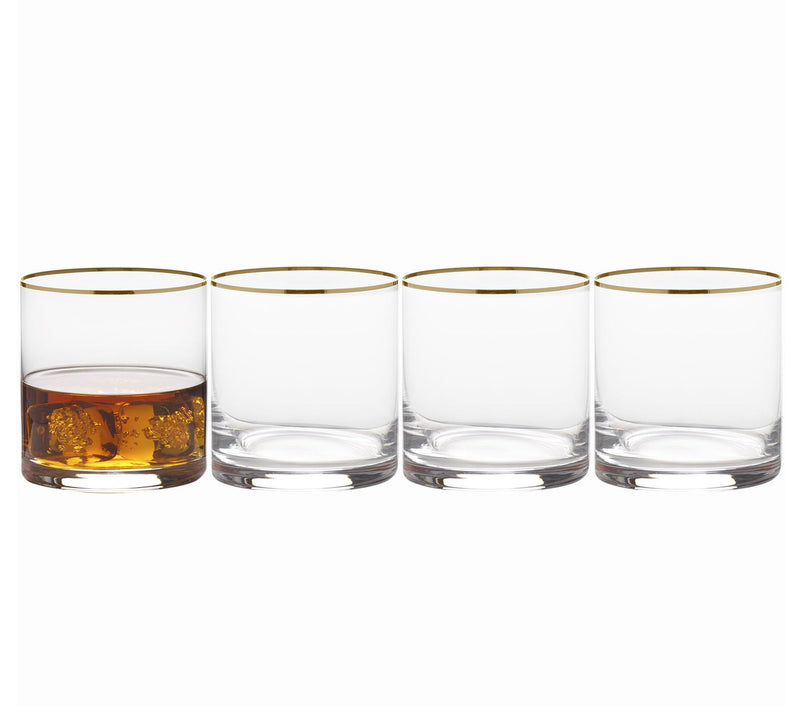 Mikasa Julie Gold Set of 4 Double-Old FashionedGlasses — View 5