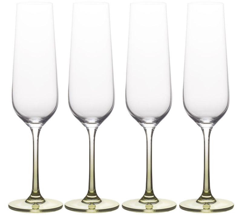Mikasa Gianna Ombre Sage Flute Glasses, Set of4 — Main view