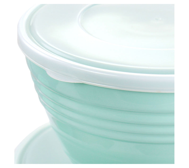 Martha Stewart 8-Piece Plastic Bowl Set with Li ds — View 7