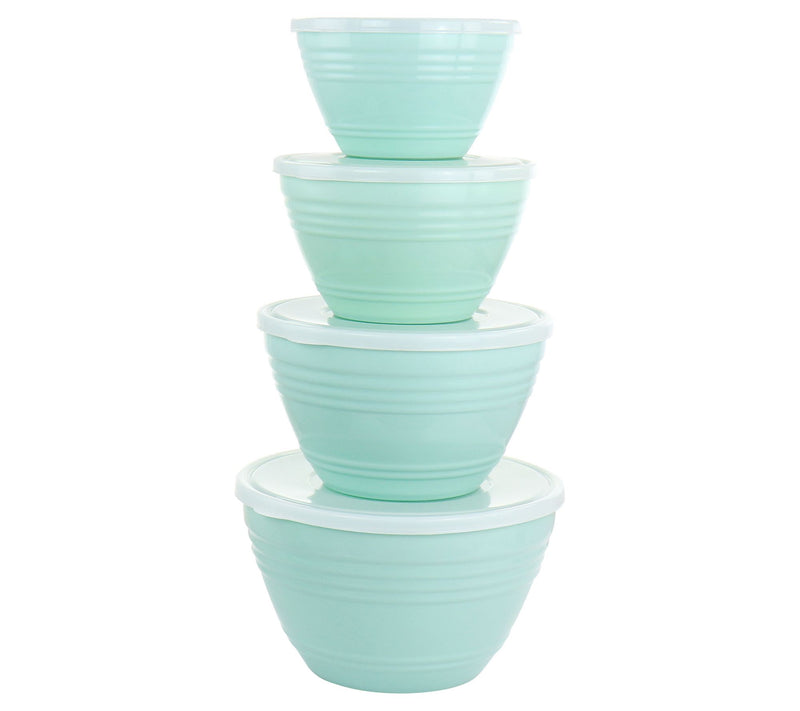 Martha Stewart 8-Piece Plastic Bowl Set with Li ds — View 4