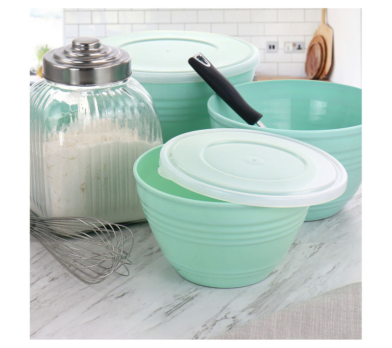 Martha Stewart 8-Piece Plastic Bowl Set with Li ds — View 9