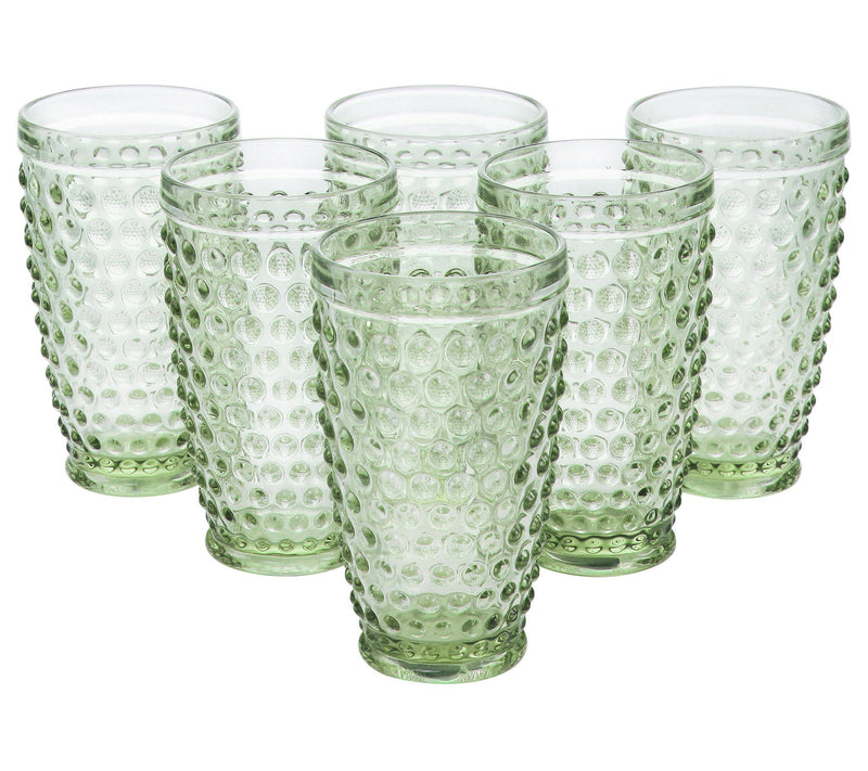Martha Stewart Set of 6 Hobnail Glass Tumblers — View 7