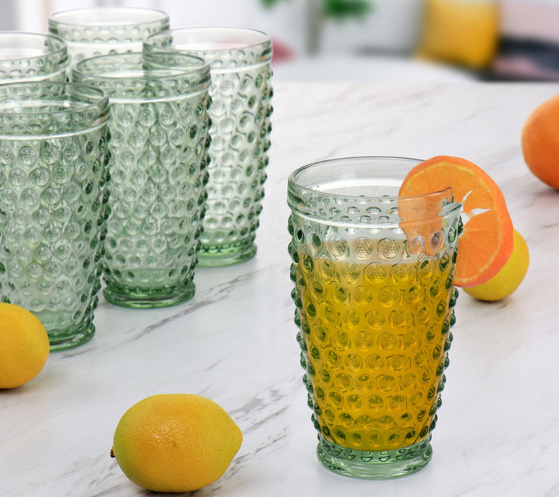 Martha Stewart Set of 6 Hobnail Glass Tumblers — View 13