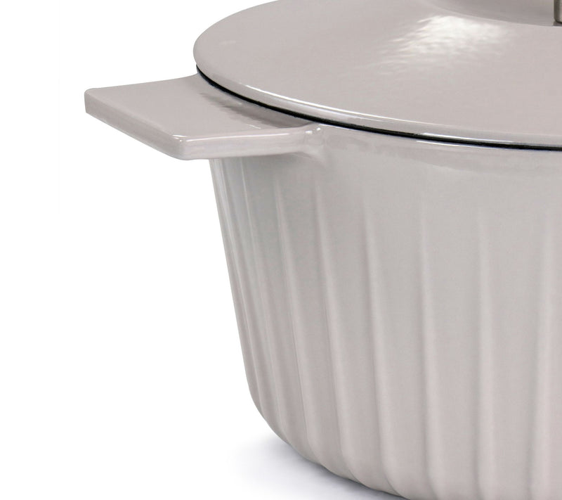 Martha Stewart 5-qt Cast Iron Embossed Dutch Oven w/ Lid — View 8